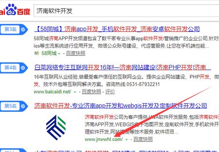 【济南软件开发】关键排名百度首页第五